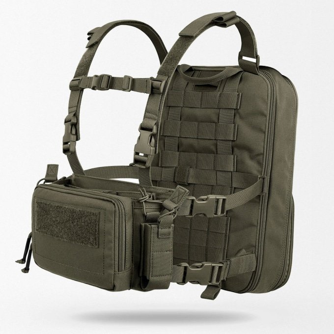 Taktisches D3 Chest Rig mit integriertem Rucksack – Bild 9