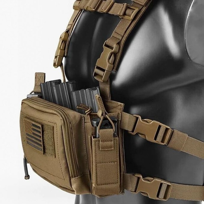 Coyote Brown Mikro-Brusttactical-Rig „D3CRM“ – Bild 2