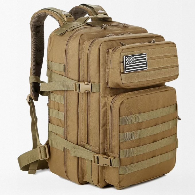 Coyote-Brauner Taktikrucksack 45L