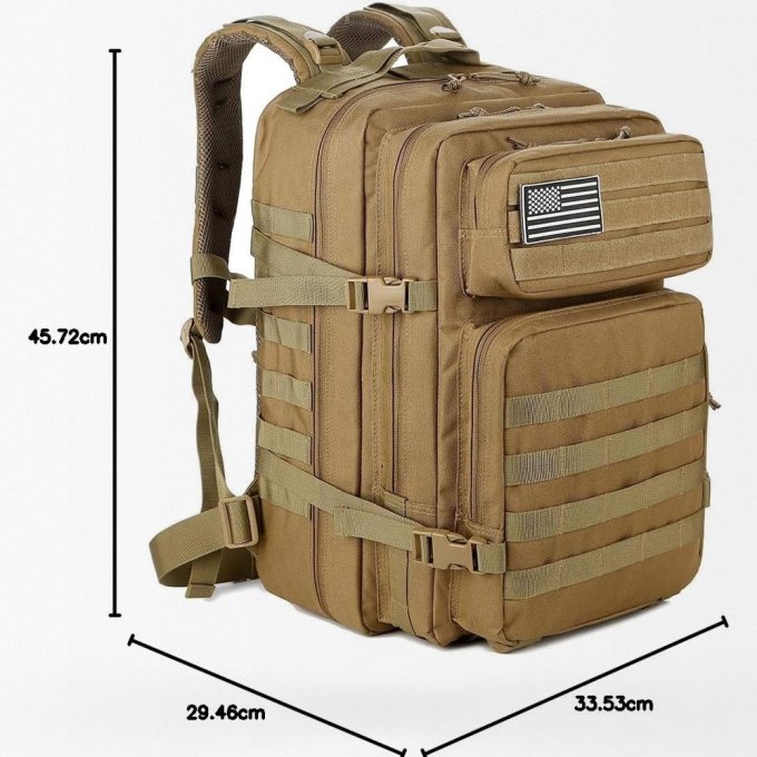 Coyote-Brauner Taktikrucksack 45L – Bild 7