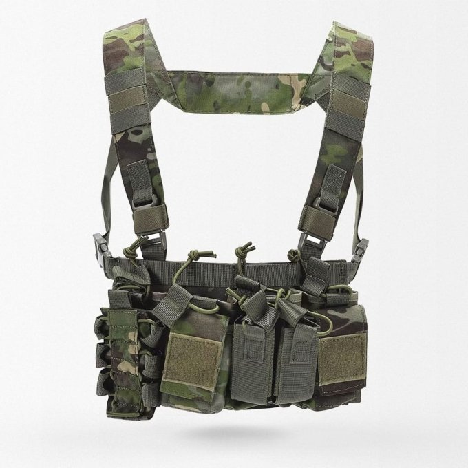 D3CR Multicam Tropic – Taktische Brustweste in Tropic-Camo