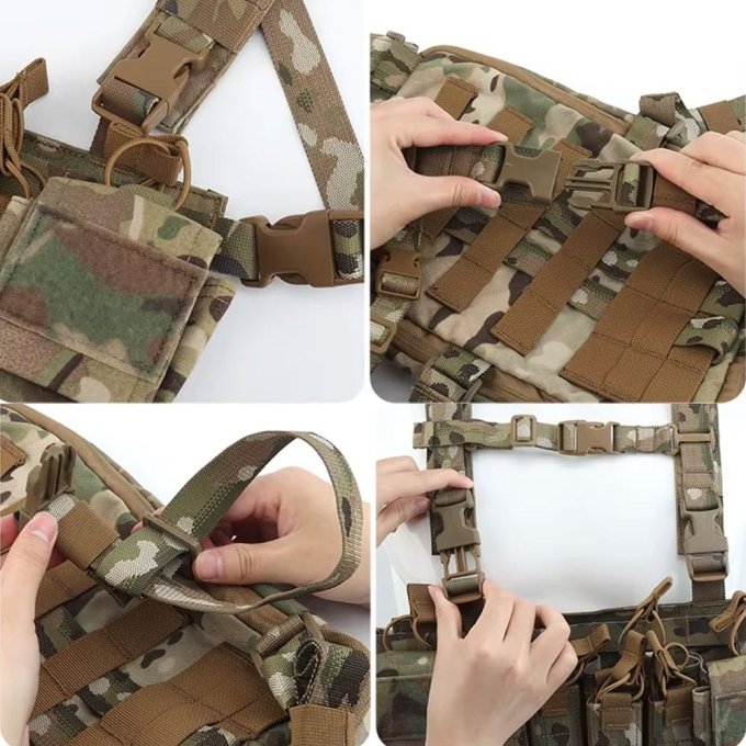 Taktische Brustweste D3CRX mit Pistolentaschen – Bild 6