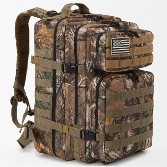 45L Jagdrucksack mit Woodland-Tarnmuster