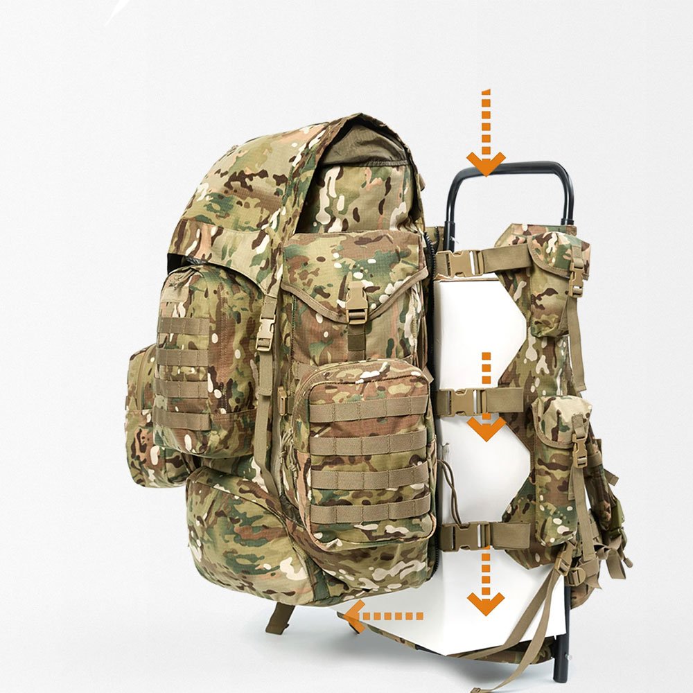Militärrucksack mit Rahmen – Multicam – Bild 4