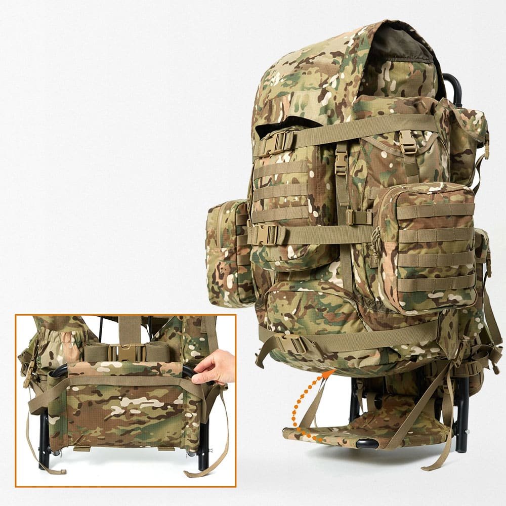 Militärrucksack mit Rahmen – Multicam – Bild 5