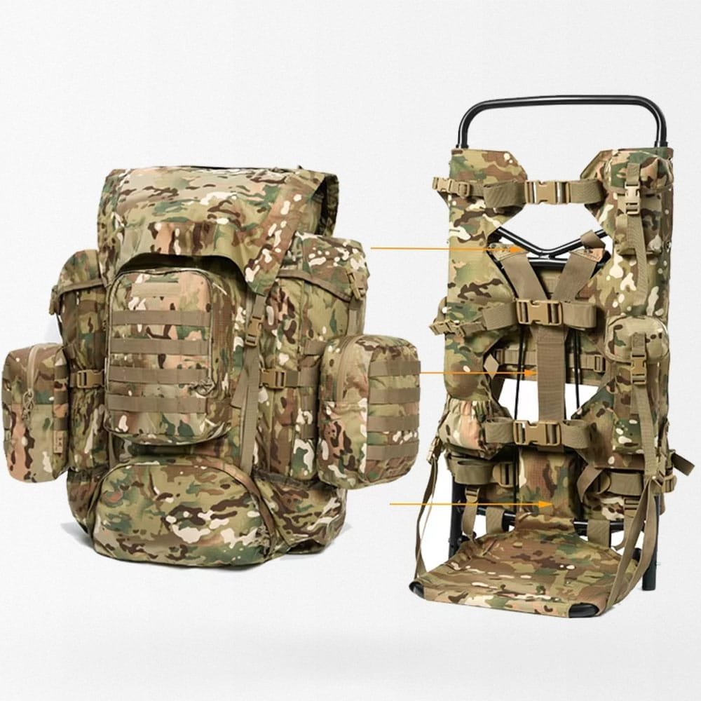 Militärrucksack mit Rahmen – Multicam – Bild 8