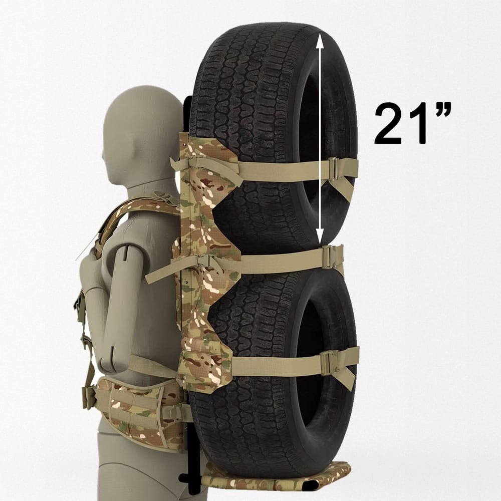 Militärrucksack mit Rahmen – Multicam – Bild 9