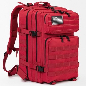 Taktischer Rucksack – Rot, 45 Liter