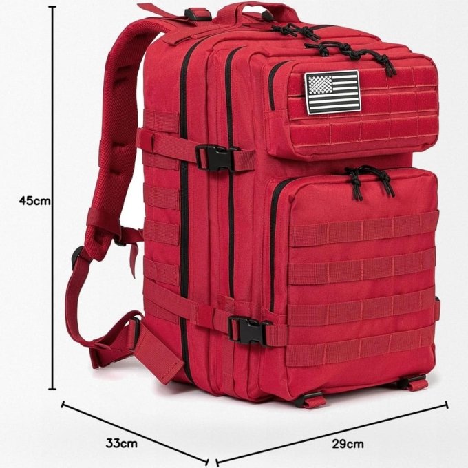 Taktischer Rucksack – Rot, 45 Liter – Bild 5
