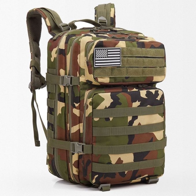 Woodland Tarnmuster Rucksack 45L