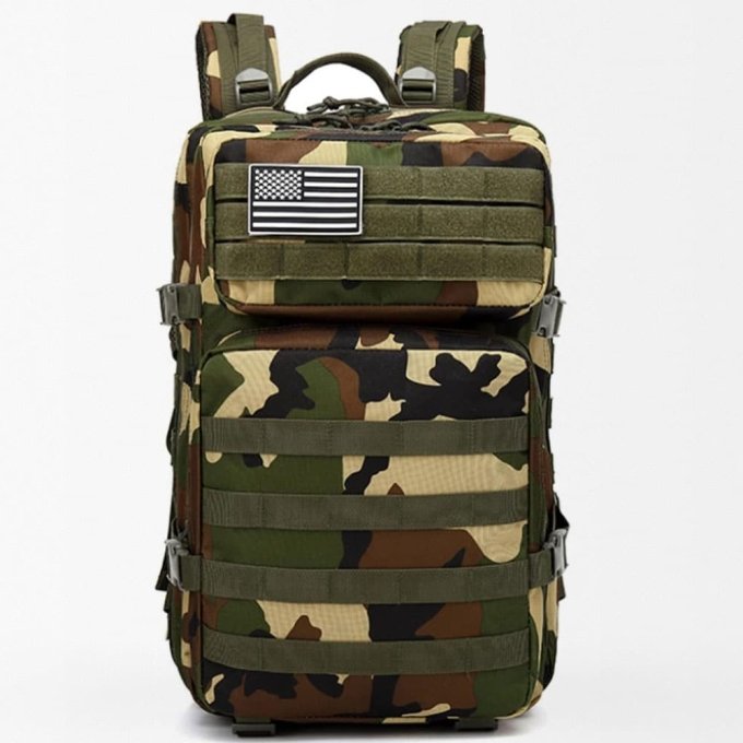 Woodland Tarnmuster Rucksack 45L – Bild 2