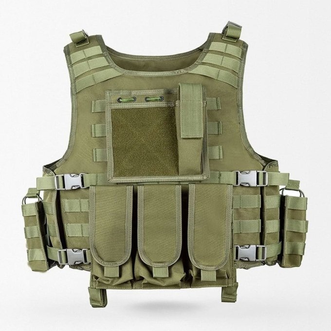 Militärweste mit Magazintaschen – Bild 8