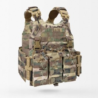 Tactical Plate Carrier With Mag Pouches