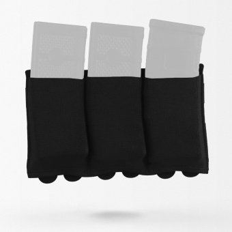 Schwarze Magazintasche für taktische Weste