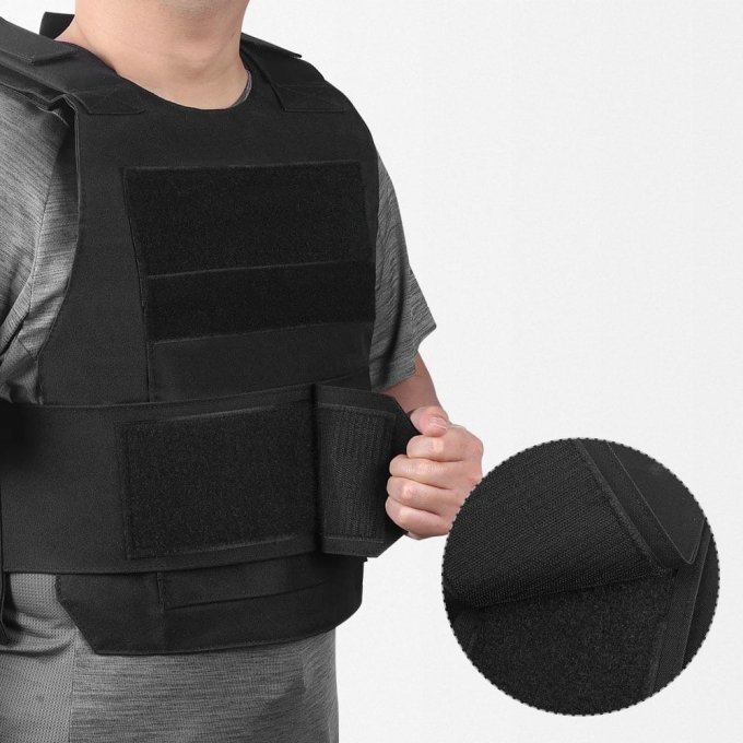Schwarze taktische Weste für Paintball – Bild 3