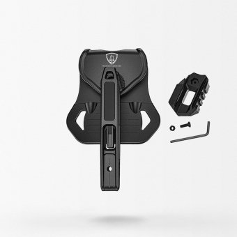 Schwarzes Double-Stack P80-Holster