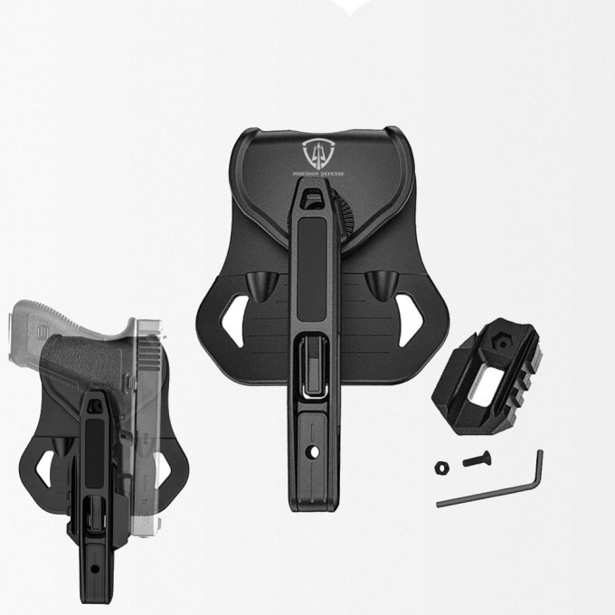 Schwarzes Double-Stack P80-Holster – Bild 3