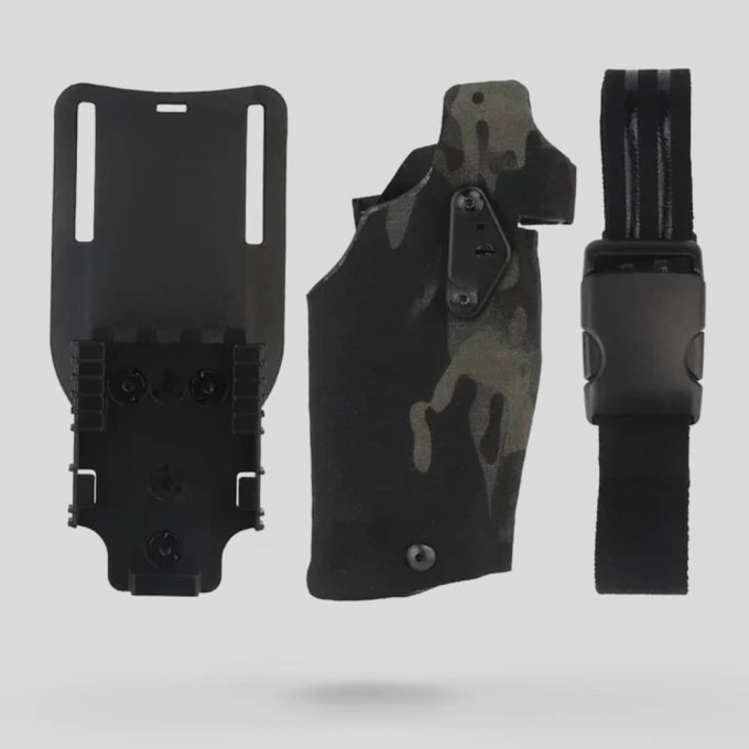 Multicam schwarzes Drop-Leg-Holster für Glock 17