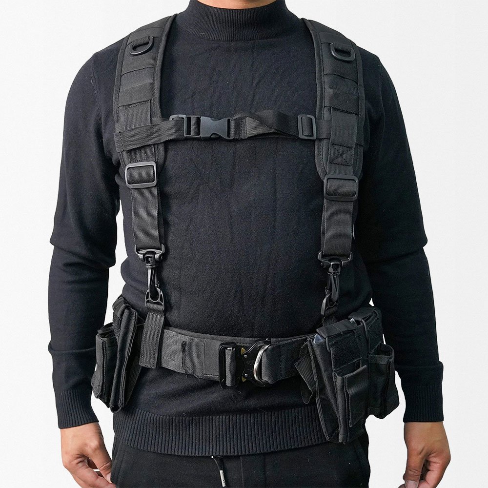 Taktische Hosenträger mit breitem Rückenpolster – Bild 3