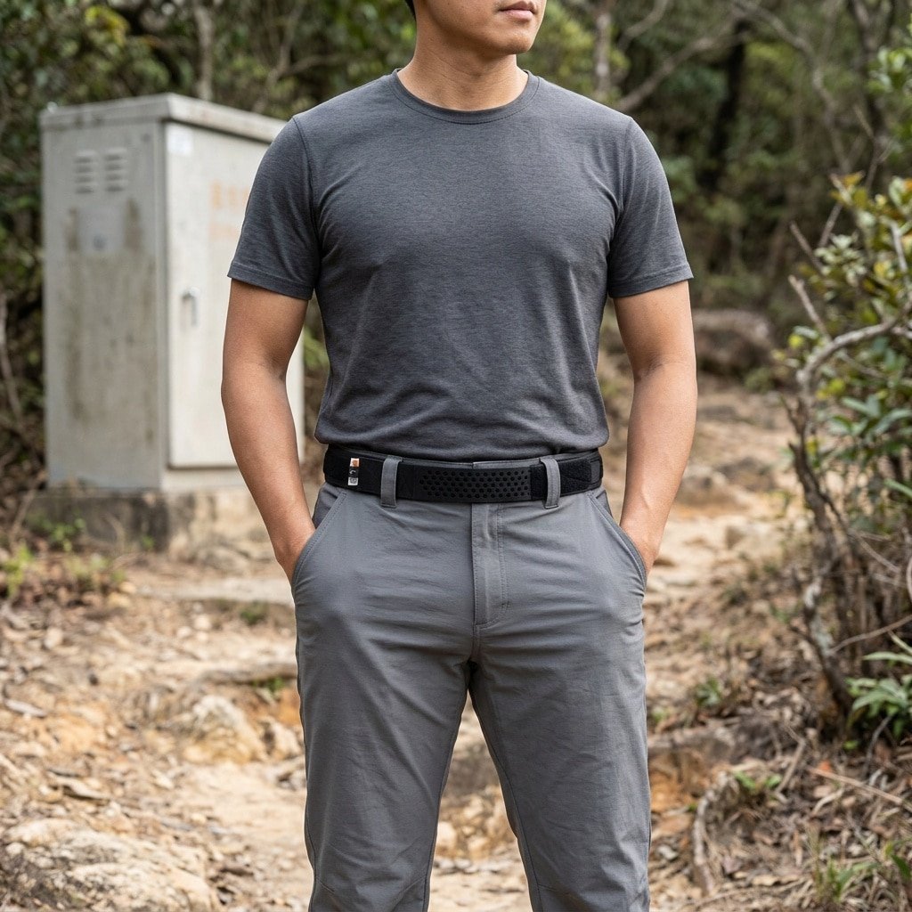 Non blocking inner breathable tactical belt
