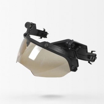 Braune Klapp-Schutzbrille für taktische Helme