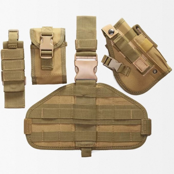 Taktisches Beinholster mit Magazintasche – Bild 3