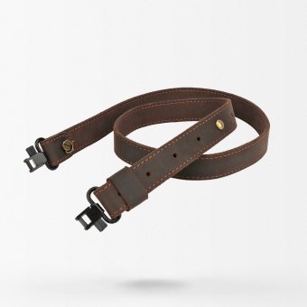 Echtes Leder-Gewehrriemen mit Schultergurthaken