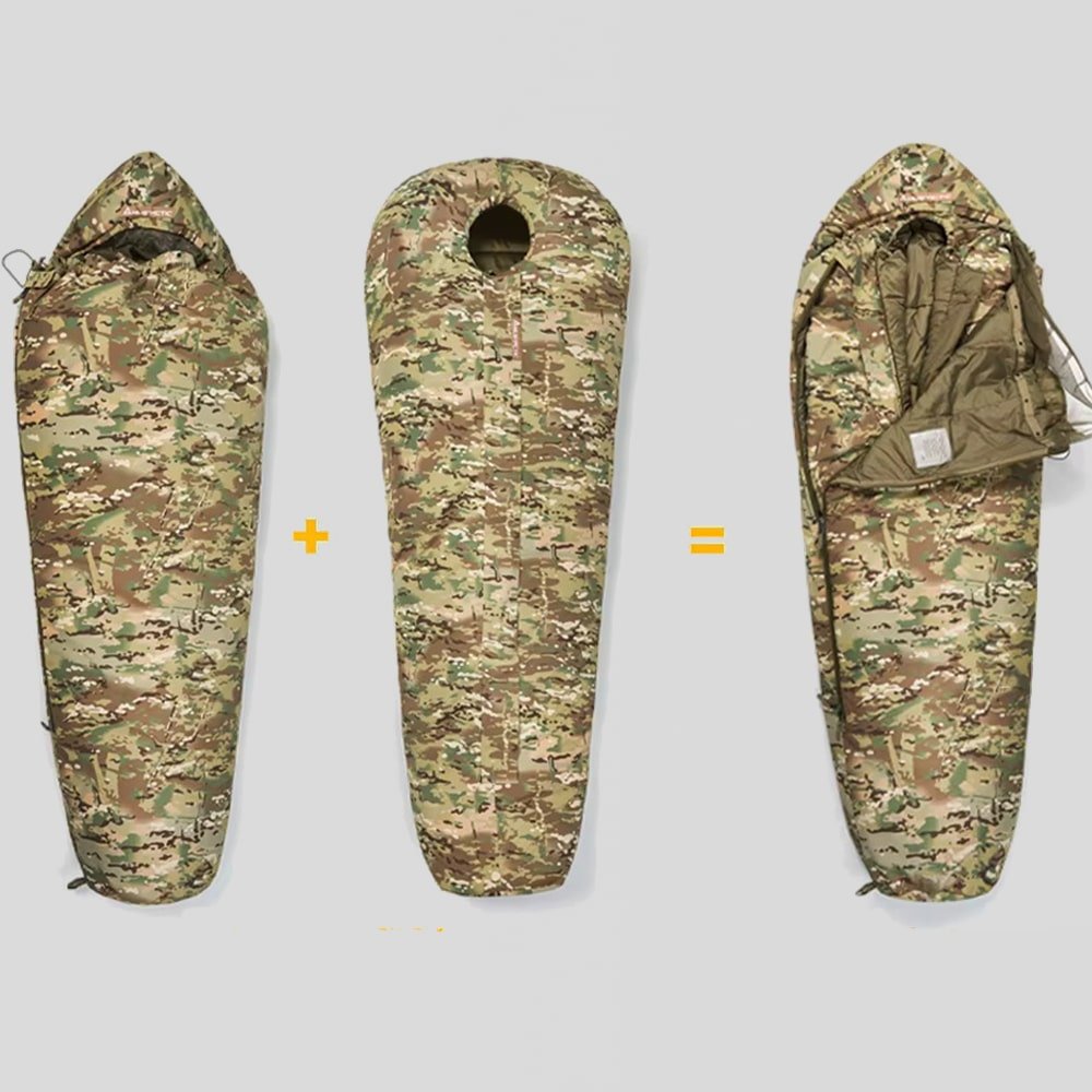 Militärischer modularer 2-Lagen-Schlafsack – Bild 3