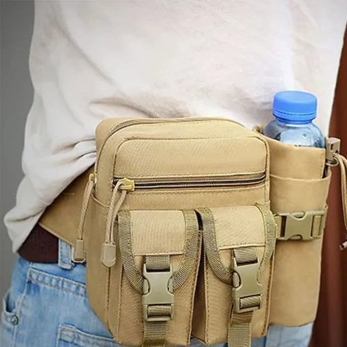 Taktische Hüfttasche mit Flaschenhalter – Bild 6