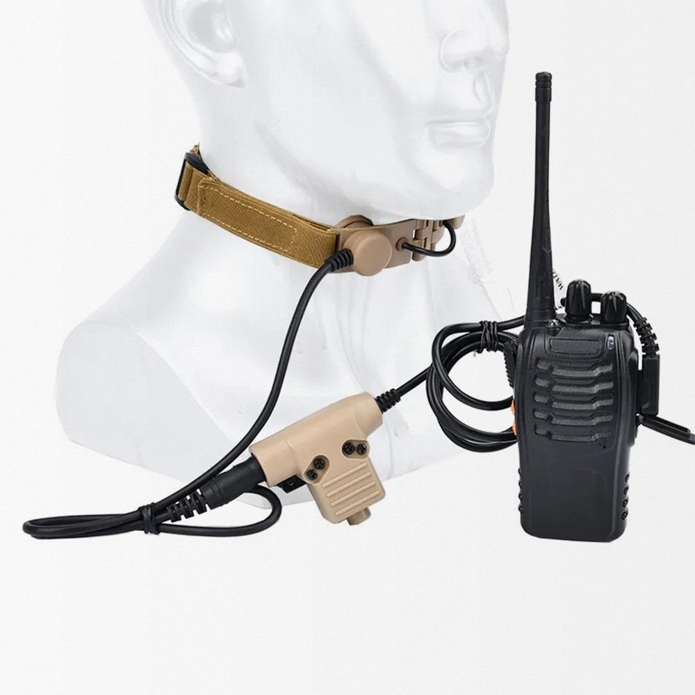Taktisches Kehlkopfmikrofon-Headset – Bild 2