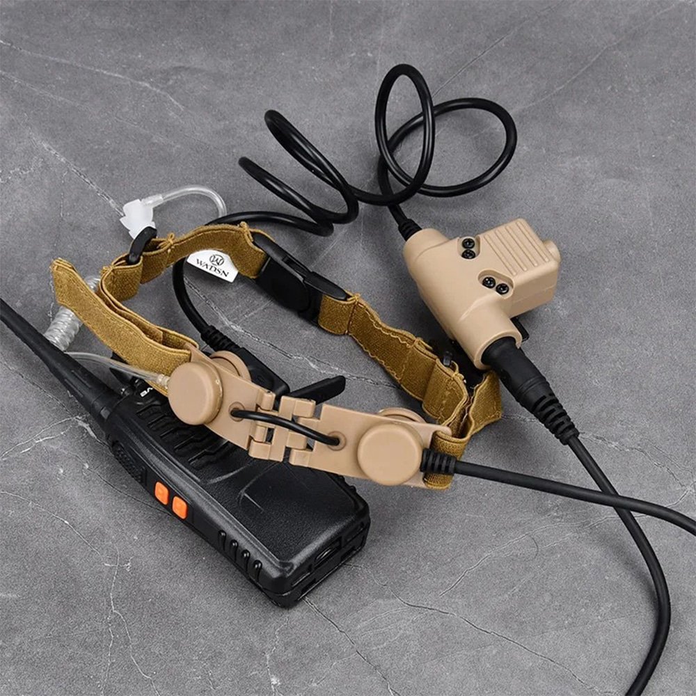 Taktisches Kehlkopfmikrofon-Headset – Bild 3
