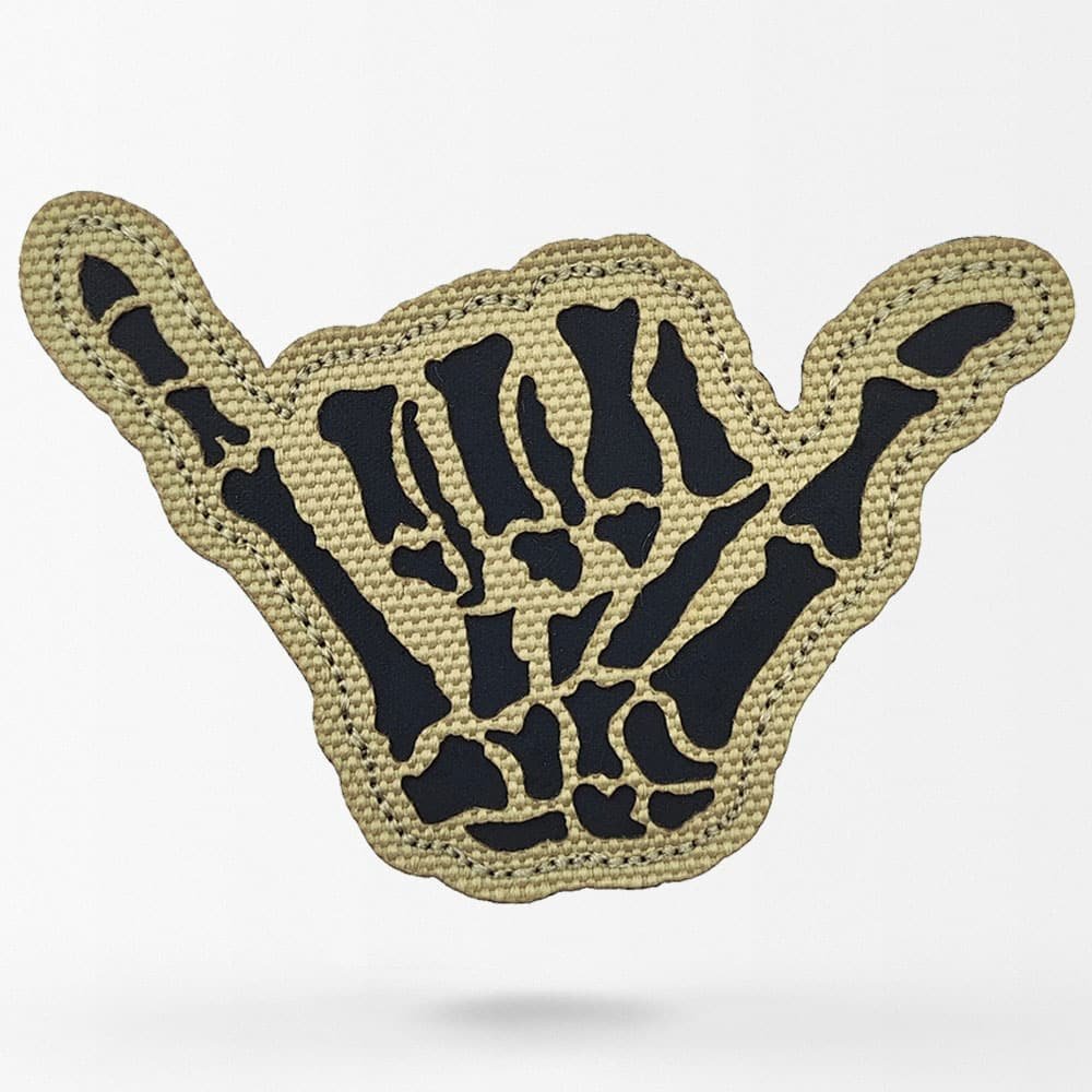 Geformter Skeletthand-Patch