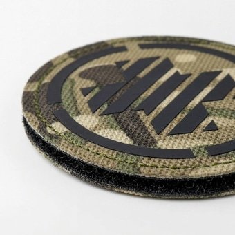 Round first aid camo patch