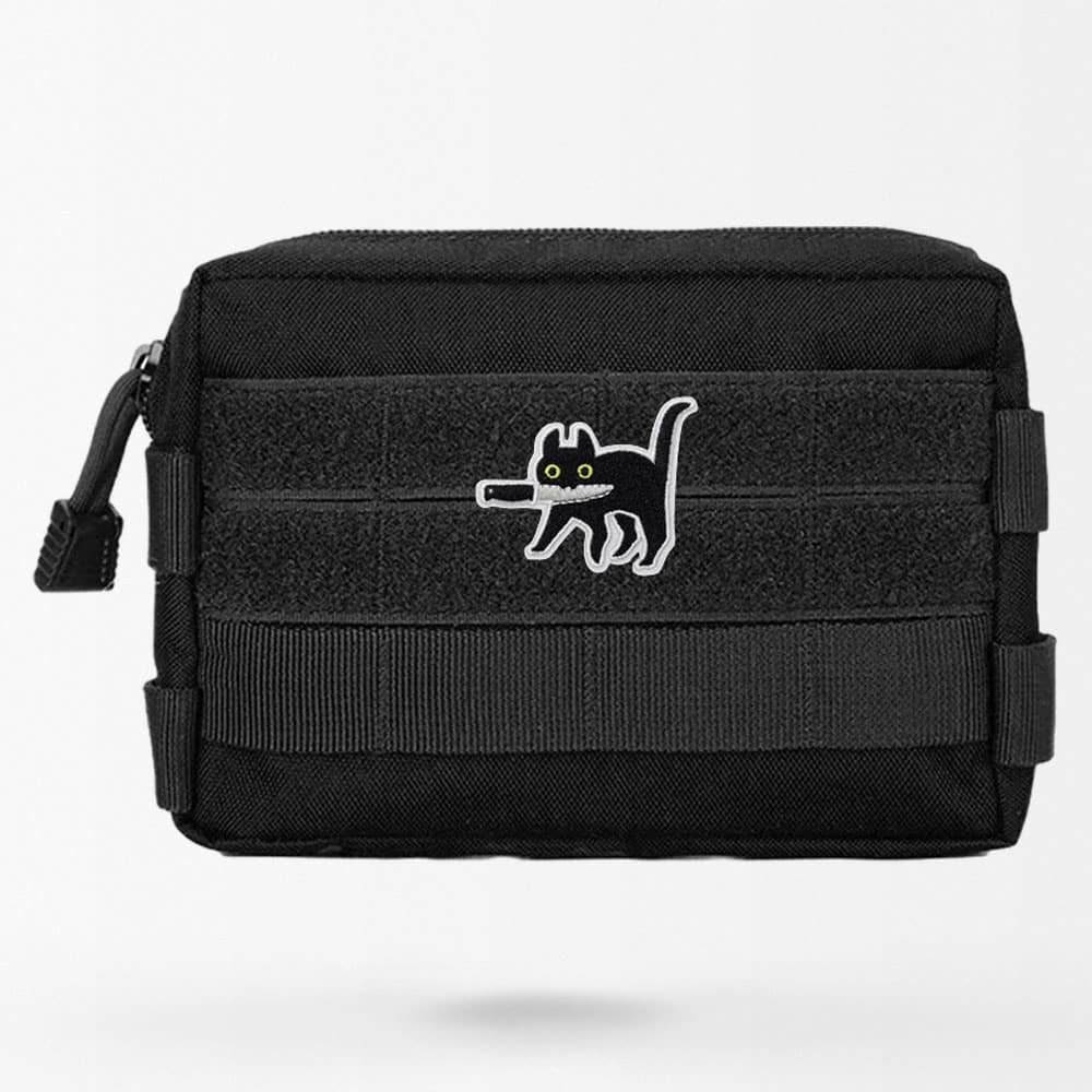Assassin Cat Meme Klettverschluss-Patch – Bild 2