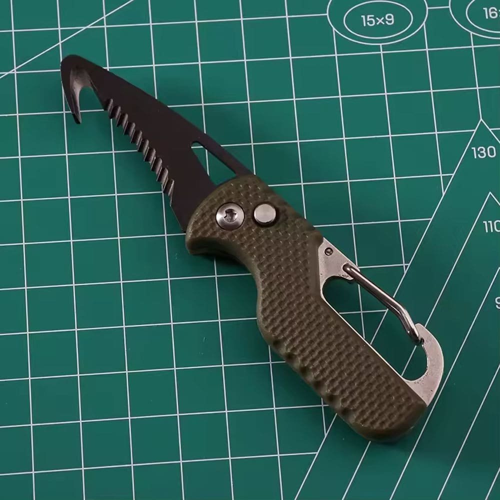 Taktisches Klappmesser mit Rettungshaken