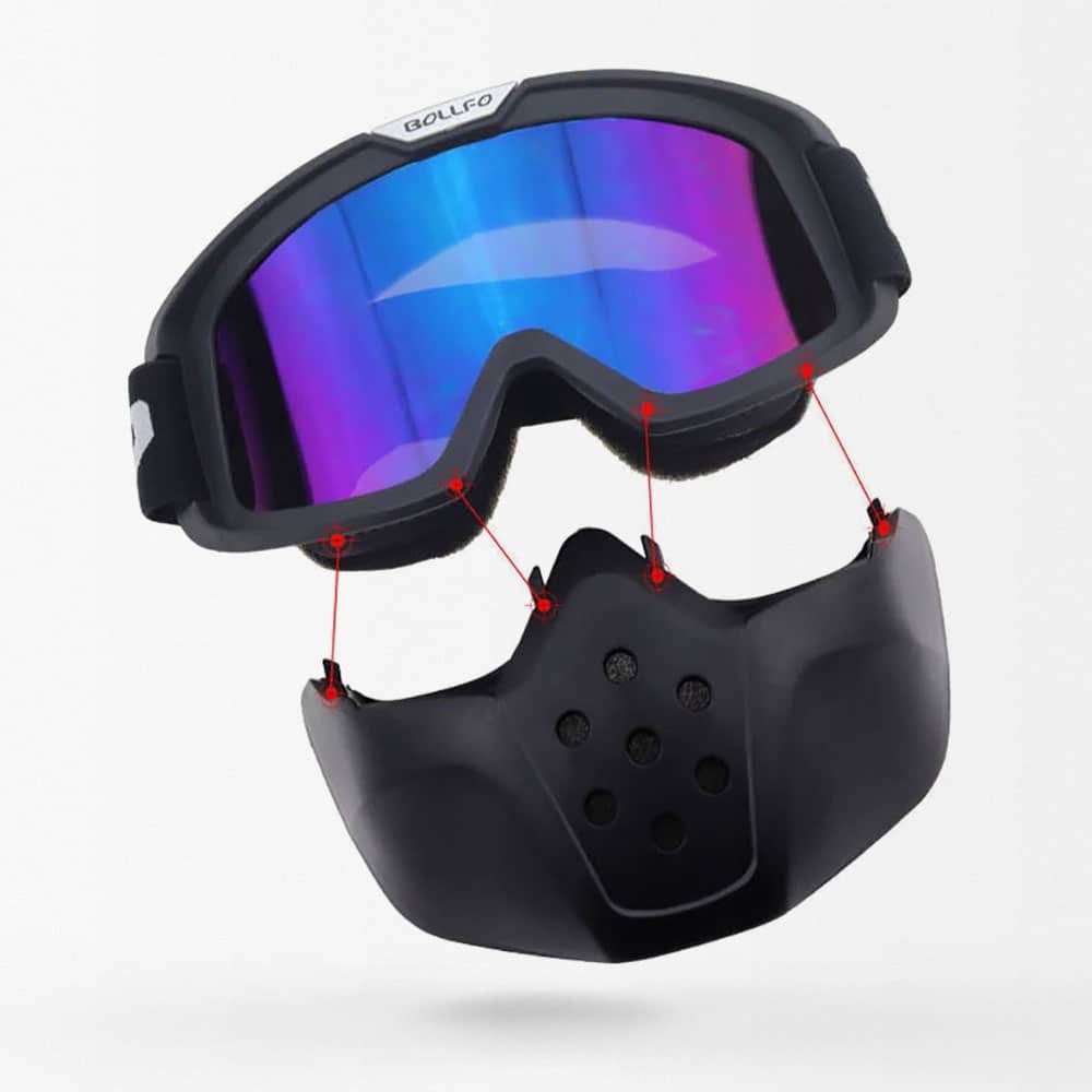 Airsoft-Maske mit taktischer Schutzbrille – Bild 4