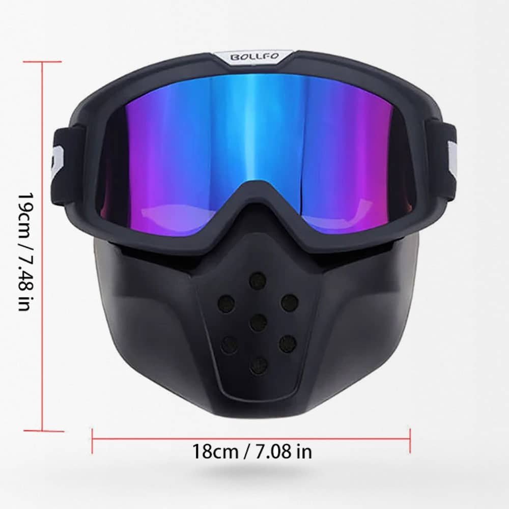Airsoft-Maske mit taktischer Schutzbrille – Bild 3