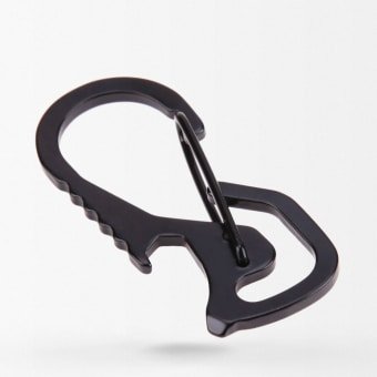 Taktischer Karabinerhaken mit Flaschenöffner