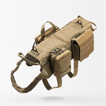 Taktisches Hundegeschirr mit Taschen